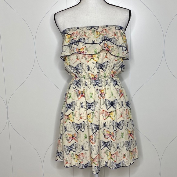Ocean Drive Dresses & Skirts - Ocean Drive strapless ruffle butterfly dress Small